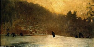 Skating Scene — Winslow Homer