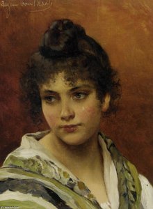 Young Beauty — Eugen Von Blaas