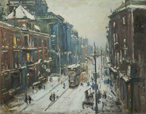 Lancaster Road In Snowy Weather — Albert Woods