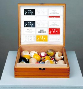 I Return To Matter, I Rediscover The Tradition Of The Primitives, Painting With Egg, Painting With Egg — Marcel Broodthaers