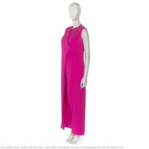 Ensemble Comprising One-piece Evening Pajamas And Sleeveless Coat — Hubert De Givenchy