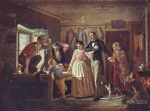 Courting An Official To His Daughter Tailor — Vasily Grigoryevich Perov
