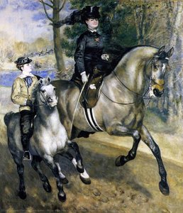 Riding In The Bois De Boulogne (also Known As Madame Henriette Darras Or The Ride) — Pierre-auguste Renoir, Impressionism