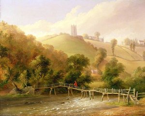 Near Chulmleigh, Devon (Chulmleigh from the River Dart, Devon)