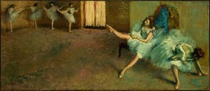 Before The Ballet (detail) — Edgar Degas