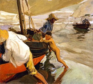 Morning Sun, Playa De Valencia — Joaquín Sorolla Y Bastida