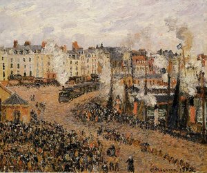 The Fishmarket, Dieppe — Camille Pissarro