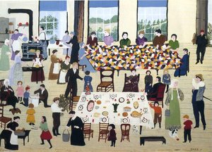 Quilting Bee — Grandma Moses