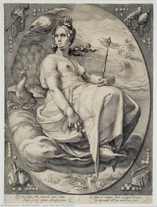 Juno (from The Four Deities) — Hendrik Goltzius, Northern Mannerism