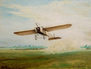B. C. Hucks And His Bleriot At Gorleston, Norfolk — John Constable Reeve