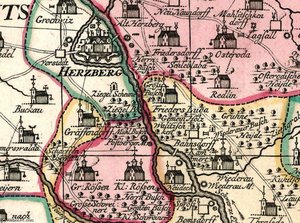 Ausschnitt Aus Die Ämter Liebenwerda Und Schlieben — Pieter Schenck