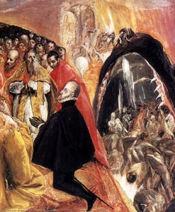 The Adoration Of The Name Of Jesus (detail) — El Greco