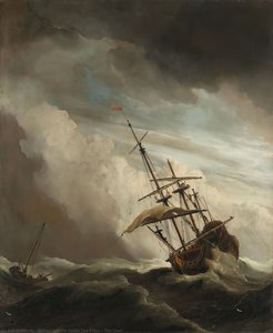 The Gust — Willem Van De Velde The Elder, Romanticism