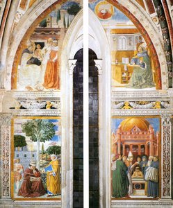 Upper Portions Of The East (window) Wall — Benozzo Gozzoli