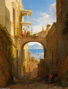 Mediterranean Bay Seen Through An Arch