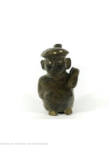 Vase With Stirrup Handle — Moche Culture