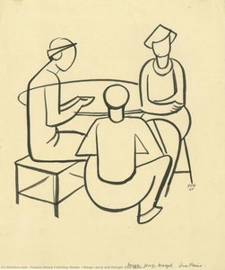 Margo, Jerry And Margel, Emu Plains — Francis Henry Critchley Hinder