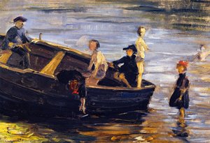 Children On A Boat — Franz Marc, German Expressionism