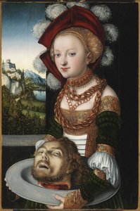 Salome With The Head Of Saint John The Baptist — Lucas Cranach The Elder, German Renaissance