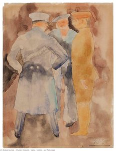 Sailor, Soldier, And Policeman — Charles Demuth