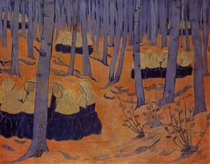 Breton Women, The Meeting In The Sacred Grove — Paul Sérusier