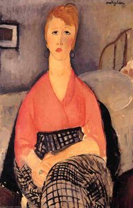 Pink Blouse — Amedeo Clemente Modigliani, Cubism
