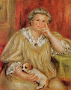 Madame Renoir With Bob — Pierre-auguste Renoir, Impressionist Painting
