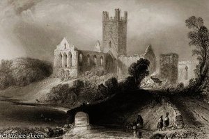 Jerpoint Abbey — William Henry Bartlett