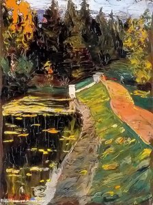 Study For A Sluice — Wassily Wassilyevich Kandinsky