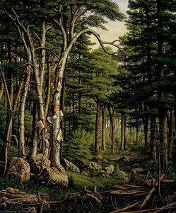 White Birches of the Racquette [sie]