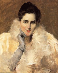 Portrait Of A Lady — William Merritt Chase, Impressionism