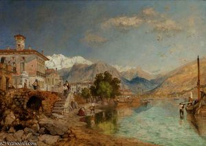 Lake Maggiore At Baveno, Italy — James Baker Pyne