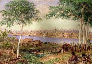 South Brisbane From The North Shore — Thomas Baines