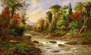 On The St. Annes, East Canada, (painting) — Robert Seldon Duncanson