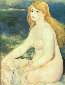 Blond Bather — Pierre-auguste Renoir, Impressionism