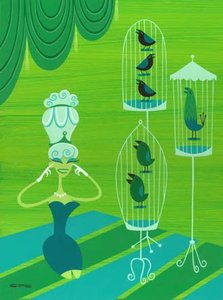 The Incesant Songbirds — Josh Agle (shag), Pop Surealism