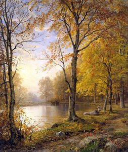 Indian Summer — William Trost Richards, Hudson River School