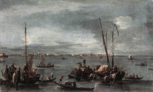 The Lagoon Looking Toward Murano From The Fondamenta Nuove — Francesco Lazzaro Guardi