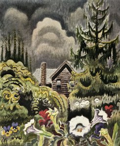 Moonflowers At Dusk — Charles Burchfield