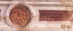 Maestà (detail Of The Medallions) — Simone Martini