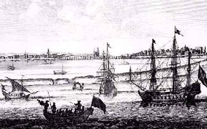 Vista Da Cidade Maurícia — Pieter Schenck