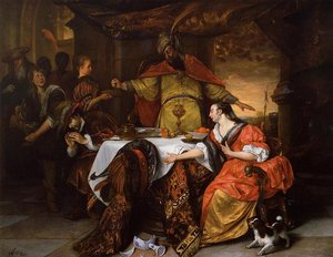 The Wrath Of Ahasuerus — Jan Havickszoon Steen, Baroque