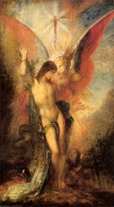St. Sebastian And The Angel — Gustave Moreau, Symbolist Painting