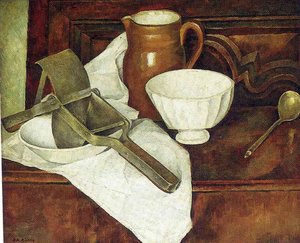 Still Life With Ricer Also Known As Still Life With Garlic Press — Diego Rivera