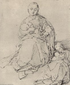 Study Sheet With Mary And Child — Albrecht Dürer