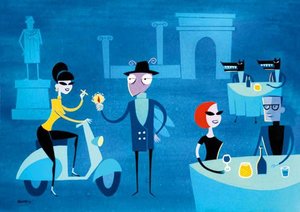 Il Vespa — Josh Agle (shag)
