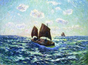 Fishing Boat In Brittany — Henri Moret