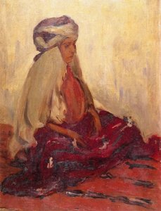 Kabyle Woman — Lucien Abrams, Impressionism