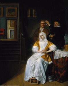 The Anaemic Lady — Samuel Dirksz Van Hoogstraten