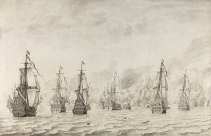The Battle Of Dunkirk, Willem Van De Velde (i), 1659 — Willem Van De Velde The Younger